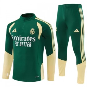 Tréninkový Mikina Real Madrid Čtvrt Zip Zelená 2026-27