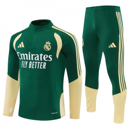 Tréninkový Mikina Real Madrid Čtvrt Zip Zelená 2026-27 Tréninkový Mikina Real Madrid Čtvrt Zip Zelená 2026-27