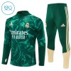 Tréninkový Mikina Real Madrid Čtvrt Zip Zelená 2026-27 - Dětské Tréninkový Mikina Real Madrid Čtvrt Zip Zelená 2026-27 - Dětské
