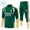 Tréninkový Mikina Real Madrid Čtvrt Zip Zelená 2026-27 - Dětské Tréninkový Mikina Real Madrid Čtvrt Zip Zelená 2026-27 - Dětské