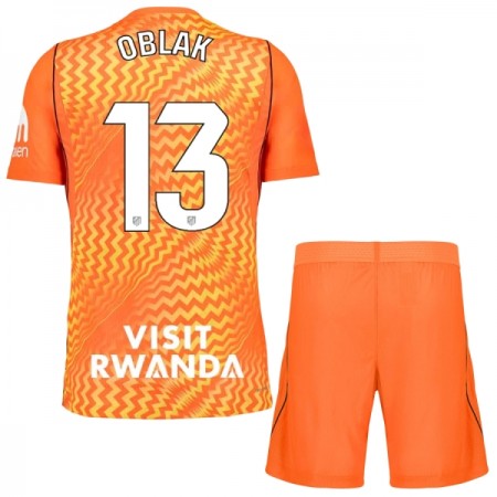 Atlético Madrid Oblak 13 Brankářské oranžový 2026-27 - Dětské Fotbalové Dresy (S/S) Atlético Madrid Oblak 13 Brankářské oranžový 2026-27 - Dětské Fotbalové Dresy (S/S)