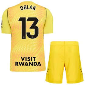 Atlético Madrid Oblak 13 Brankářské Žlutá 2026-27 - Dětské Fotbalové Dresy (S/S)