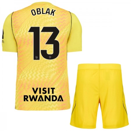 Atlético Madrid Oblak 13 Brankářské Žlutá 2026-27 - Dětské Fotbalové Dresy (S/S) Atlético Madrid Oblak 13 Brankářské Žlutá 2026-27 - Dětské Fotbalové Dresy (S/S)