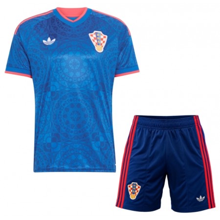 Chorvatsko Venkovní 2026-27 - Dětské Fotbalové Dresy (S/S)