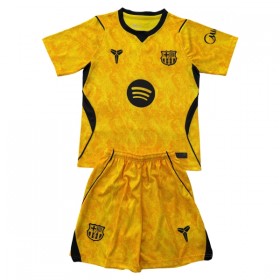 FC Barcelona Brankářské Venkovní Žlutá 2026-27 - Dětské Fotbalové Dresy (S/S)