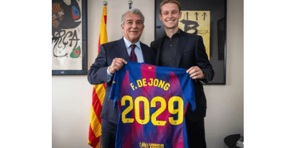 De Jong si zajišťuje budoucnost a obnovuje smlouvu s Barcelonou do roku 2029